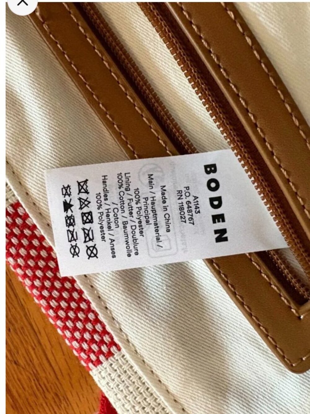 Boden Tilda Canvas Tote - Picture 8 of 8